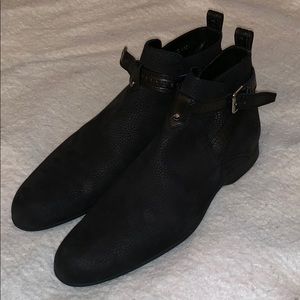 Black Louis Vuitton ankle boots side 10.5